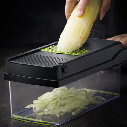 Picadora de Verduras y Vegetales con Múltiples Funciones y Recipiente
