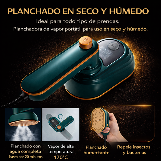 Mini plancha de vapor portátil