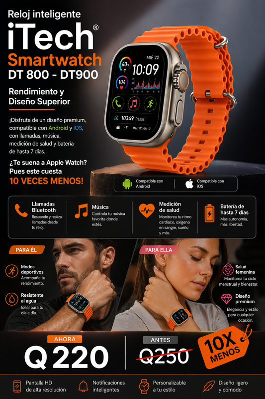 Reloj inteligente  DT800 / DT900