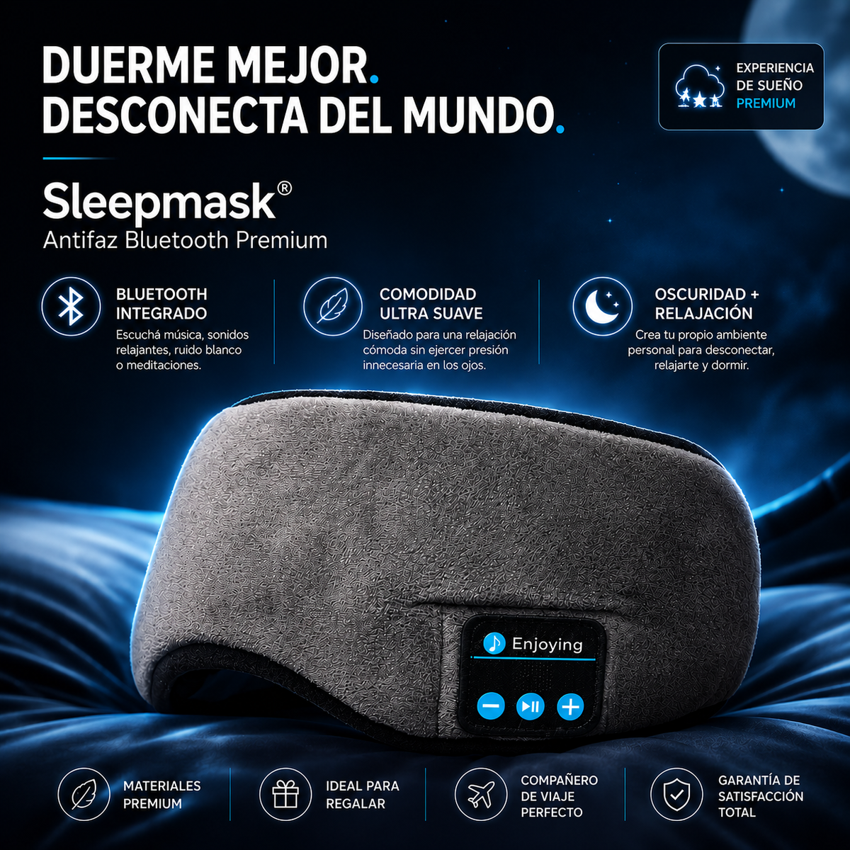 Antifaz Bluetooth Premium  Sleepmask®