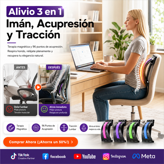 Estirador de espalda Soporte lumbar