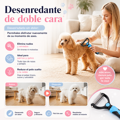 Cepillo Peine Removedor Pelo Mascotas