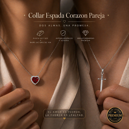 Collar Duo espada Corazon