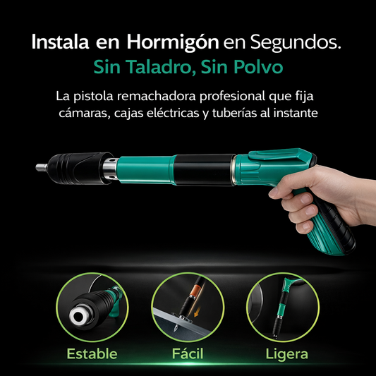 PISTOLA REMACHADORA PROFESIONAL CON KIT