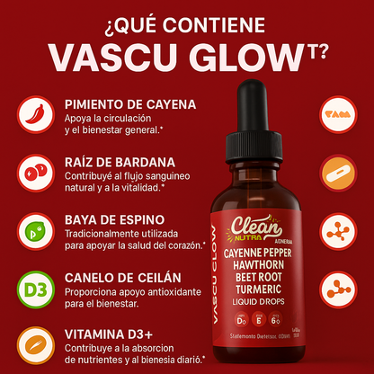 Gotas de pimienta de cayena  Vascu Glow