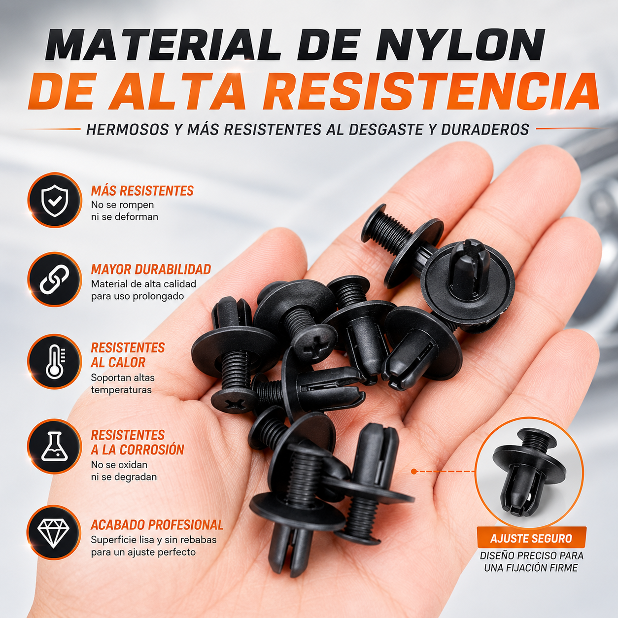 Juego de 620 clips universales para tornillos de expansión: varios tamaños, agarre fuerte y fácil instalación 🛠️🚗