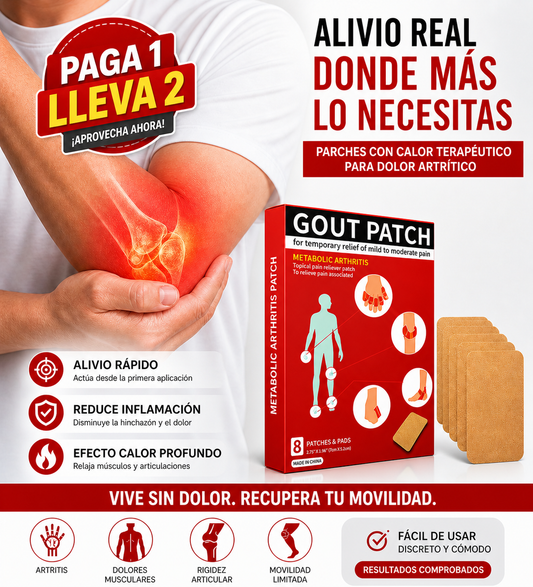 Parches Piel Dolor Artritis - Cuidado Continuo para Articulaciones