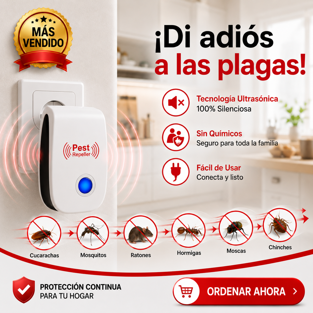 Repelente Ultrasónico PestReject®